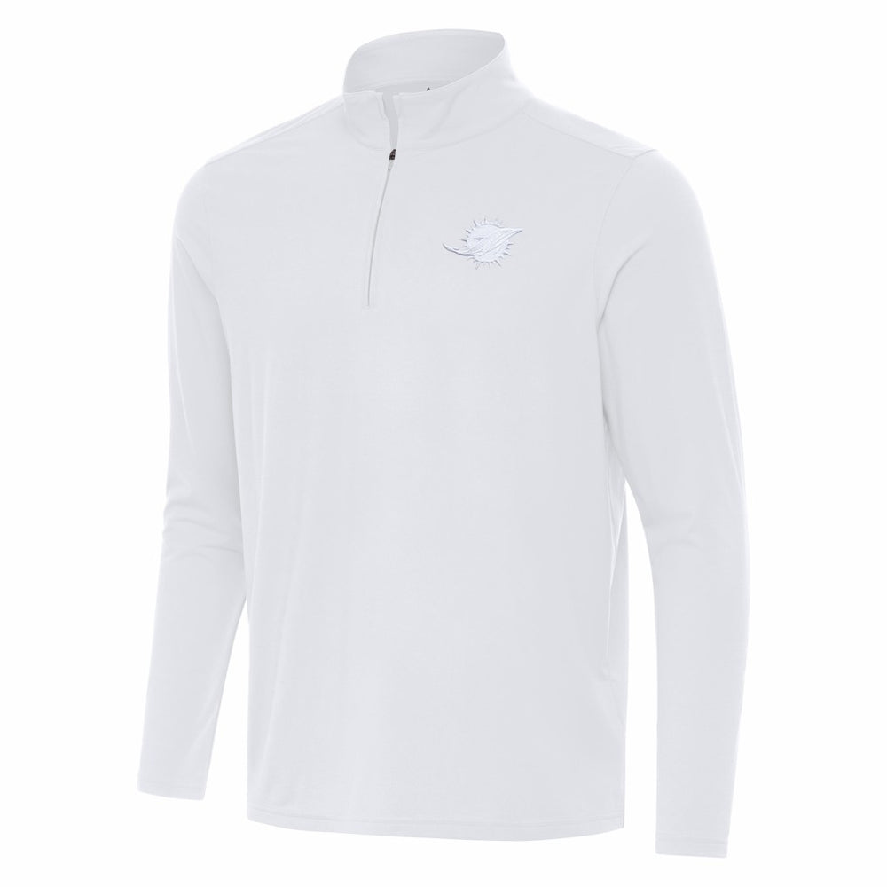 Antigua Intent Quarter-Zip Jacket - Miami Dolphins