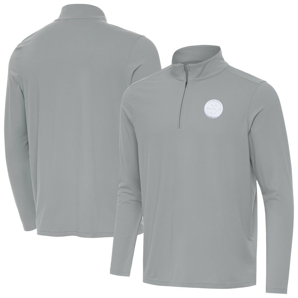 Men's Antigua Intent Quarter-Zip Jacket - Pittsburgh Steelers