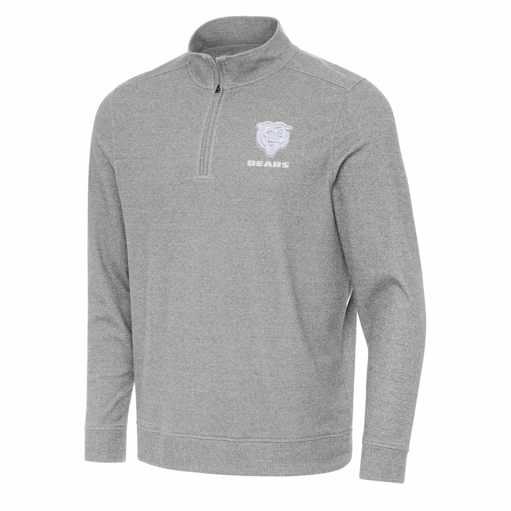 Antigua Subtle Quarter-Zip Jacket - Chicago Bears