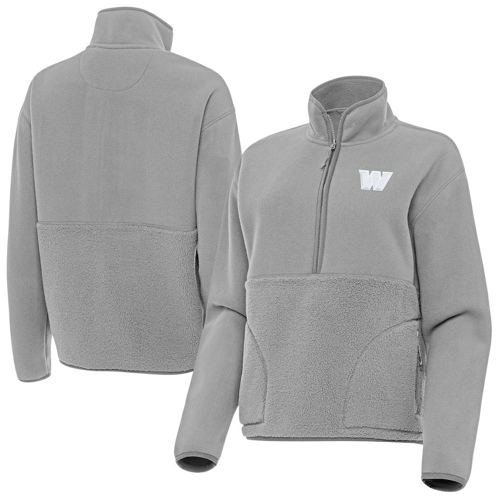 Antigua Women's Figure Half-Zip Sweatshirt - Washington Commanders
