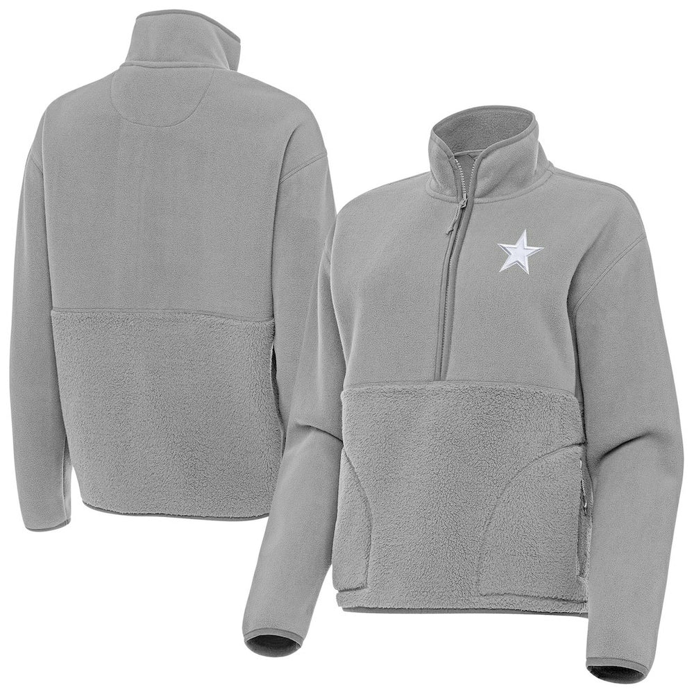 Antigua Women's Figure Half-Zip Sweatshirt - Dallas Cowboys