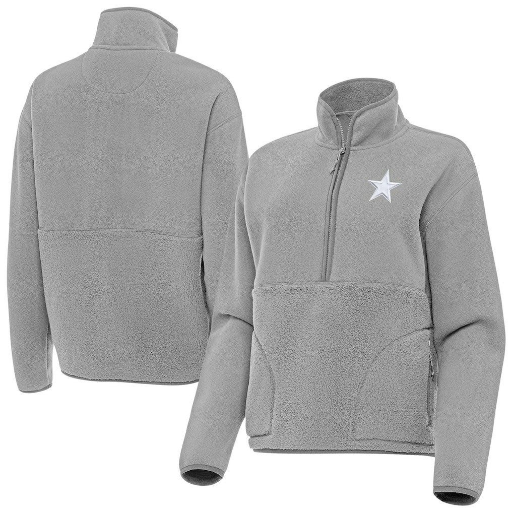 Antigua Women's Figure Half-Zip Sweatshirt - Dallas Cowboys