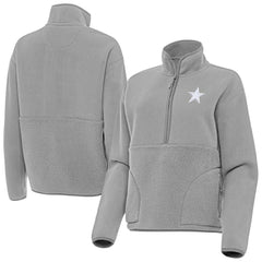 Antigua Women's Figure Half-Zip Sweatshirt - Dallas Cowboys