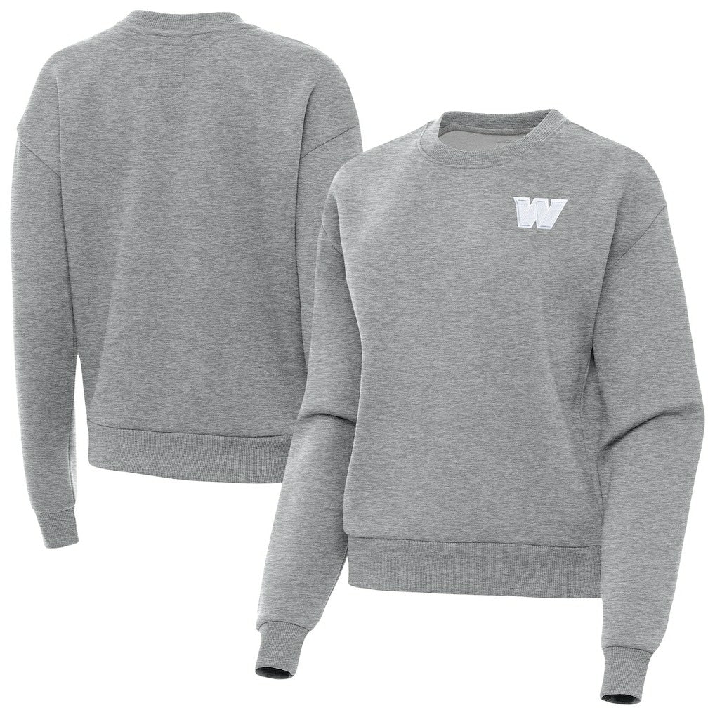 Antigua Women's Victory Crew Pullover Sweatshirt - Washington Commanders