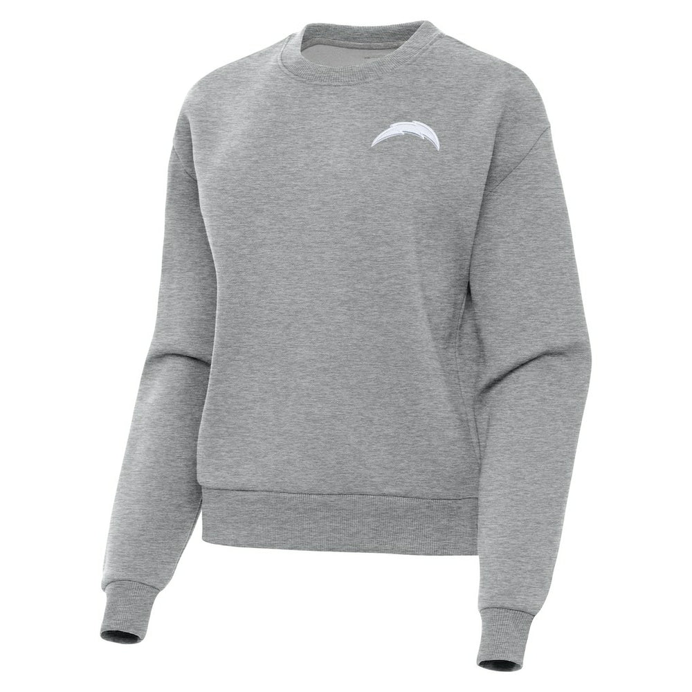 Antigua Women's Victory Crew Pullover Sweatshirt - Los Angeles Chargers