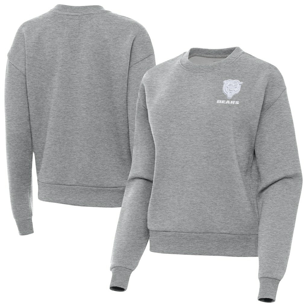Antigua Women's Victory Crew Pullover Sweatshirt - Chicago Bears