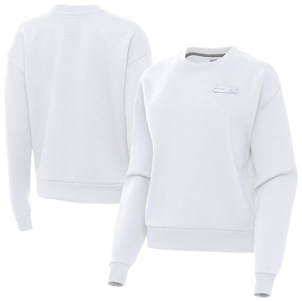Antigua Women's Victory Crew Pullover Sweatshirt - Seattle Seahawks