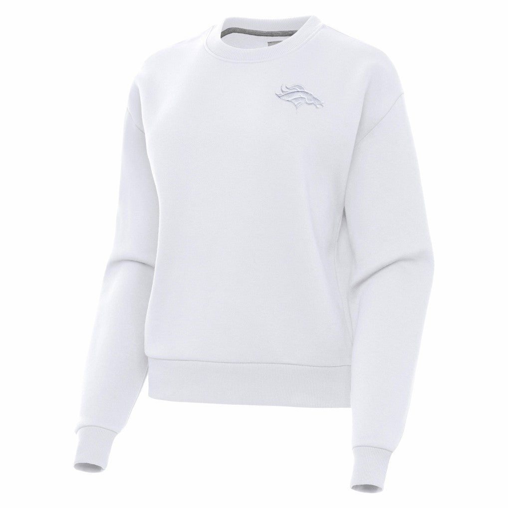 Antigua Women's Victory Crew Pullover Sweatshirt - Denver Broncos