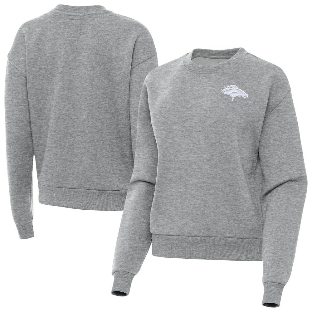 Antigua Women's Victory Crew Pullover Sweatshirt - Denver Broncos
