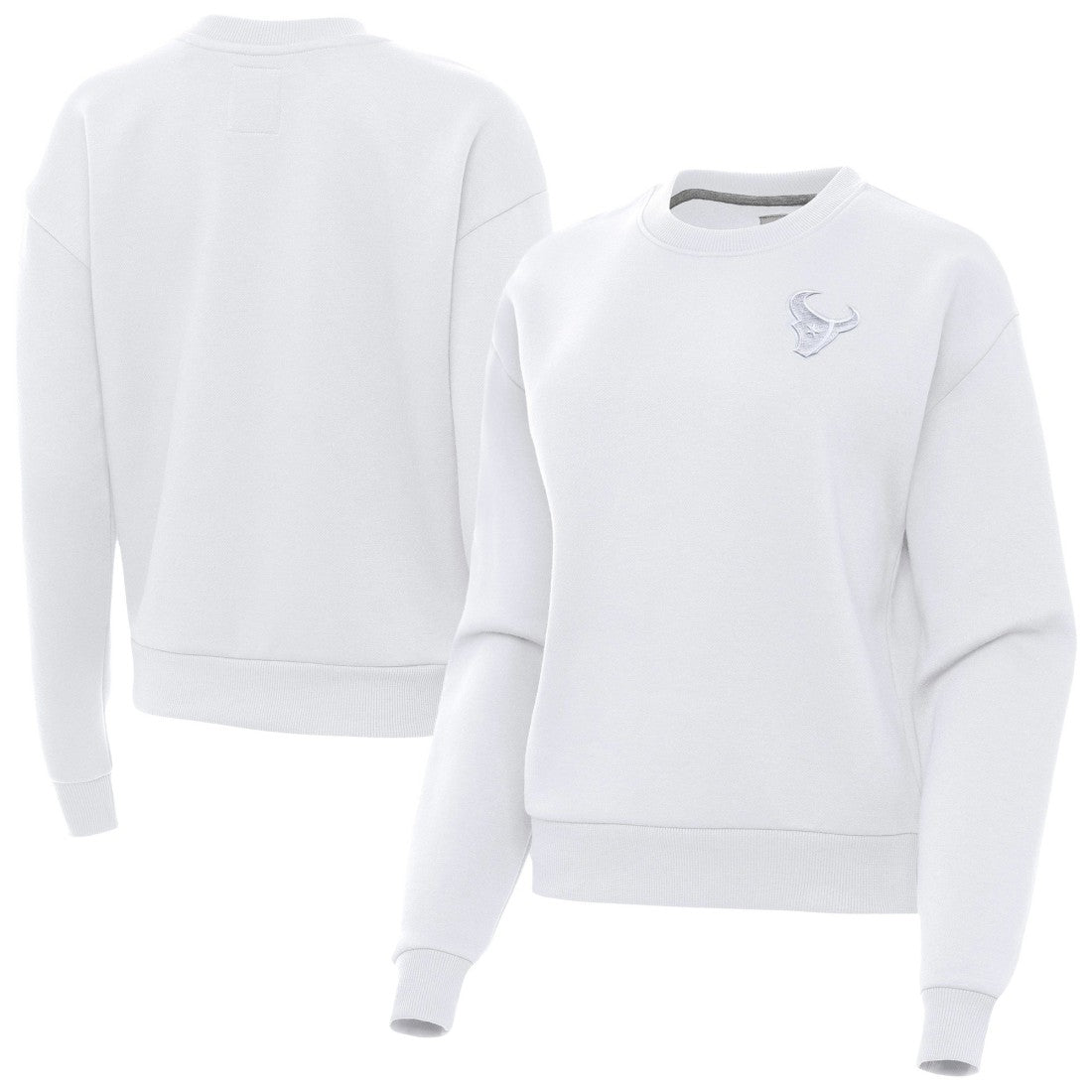 Antigua Women's Victory Crew Pullover Sweatshirt - Houston Texans