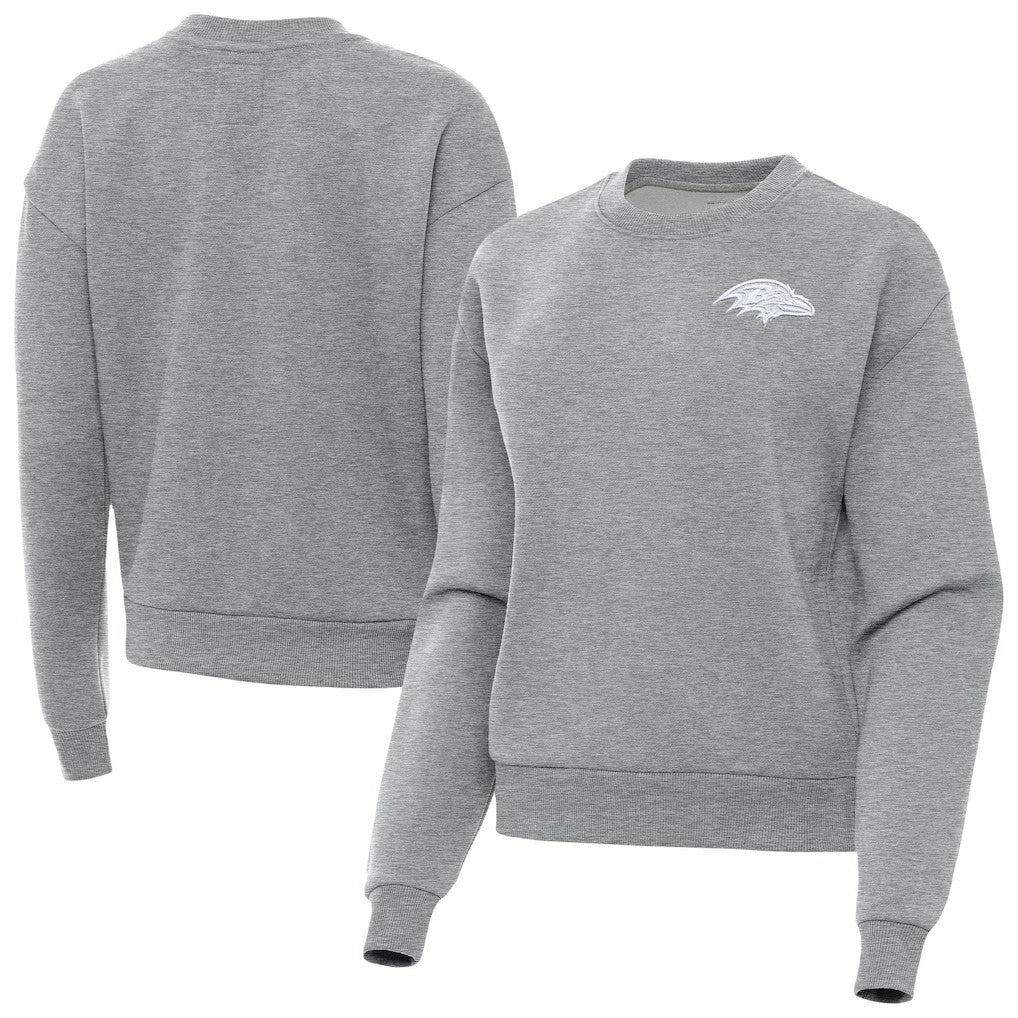 Antigua Women's Victory Crew Pullover Sweatshirt - Baltimore Ravens