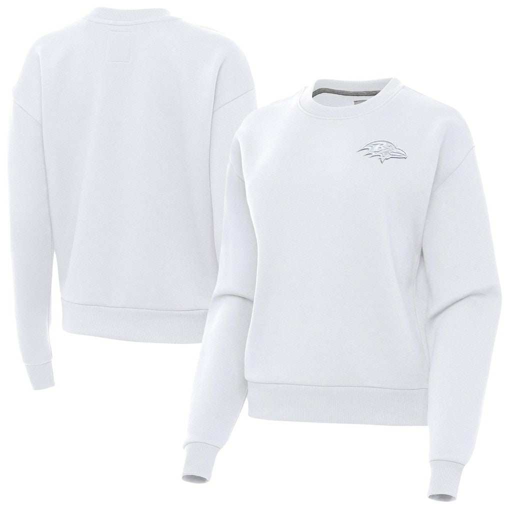 Antigua Women's Victory Crew Pullover Sweatshirt - Baltimore Ravens