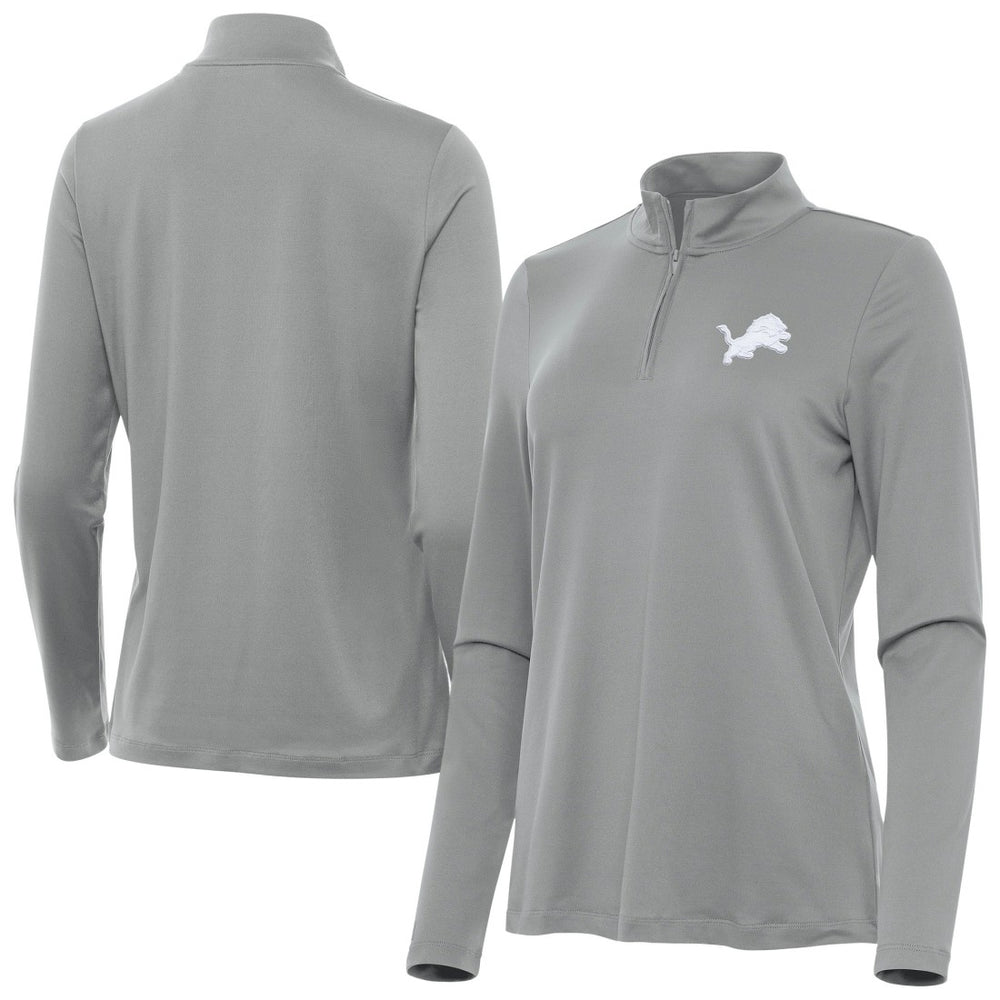 Antigua Women's Reprocess Quarter-Zip Top - Detroit Lions