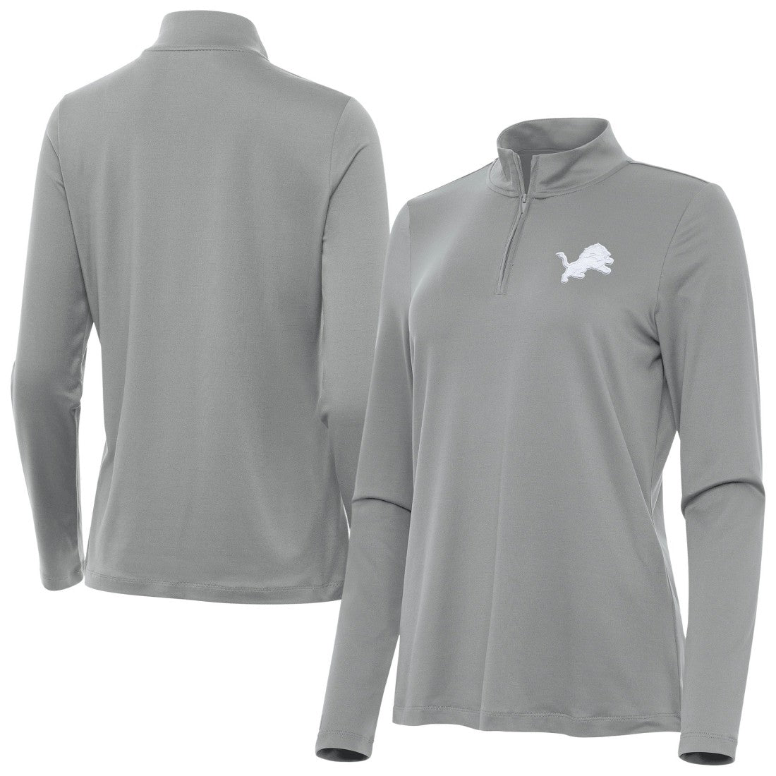 Antigua Women's Reprocess Quarter-Zip Top - Detroit Lions