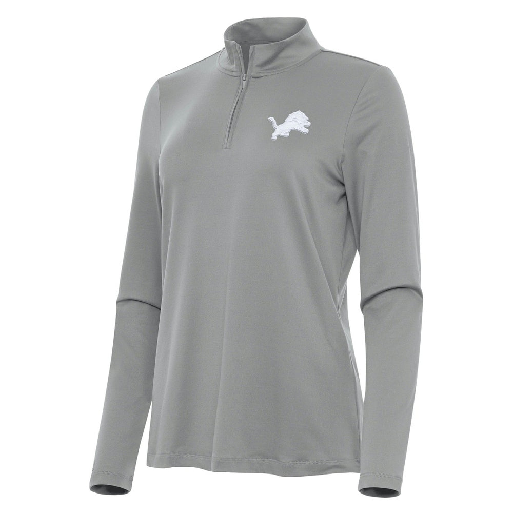 Antigua Women's Reprocess Quarter-Zip Top - Detroit Lions