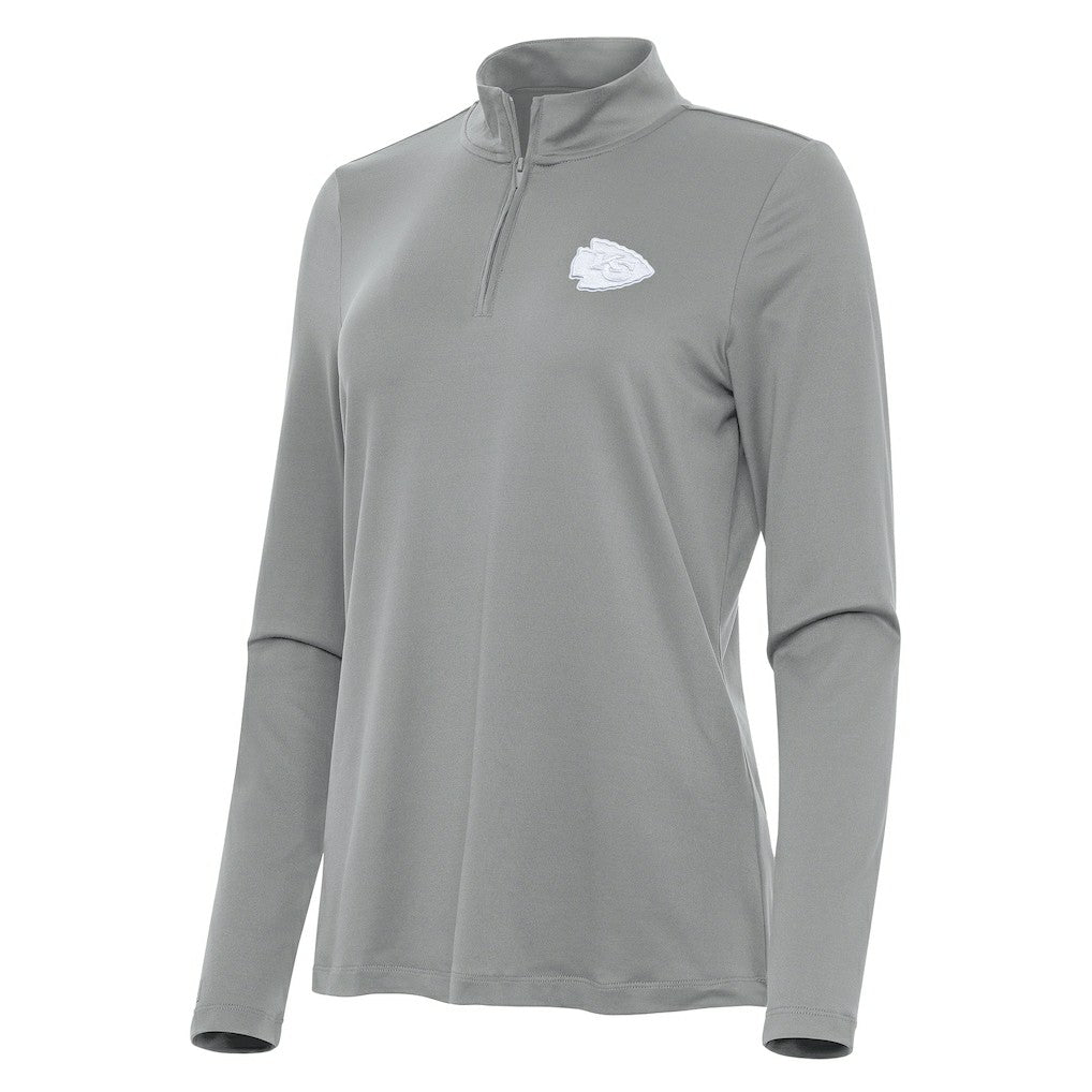 Antigua Women's Reprocess Quarter-Zip Top - Kansas City Chiefs