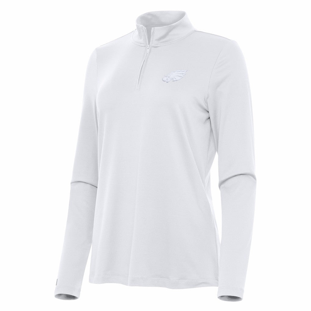 Antigua Women's Reprocess Quarter-Zip Top - Philadelphia Eagles