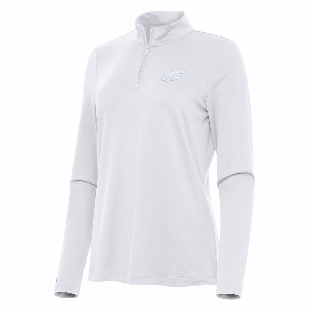 Antigua Women's Reprocess Quarter-Zip Top - Philadelphia Eagles