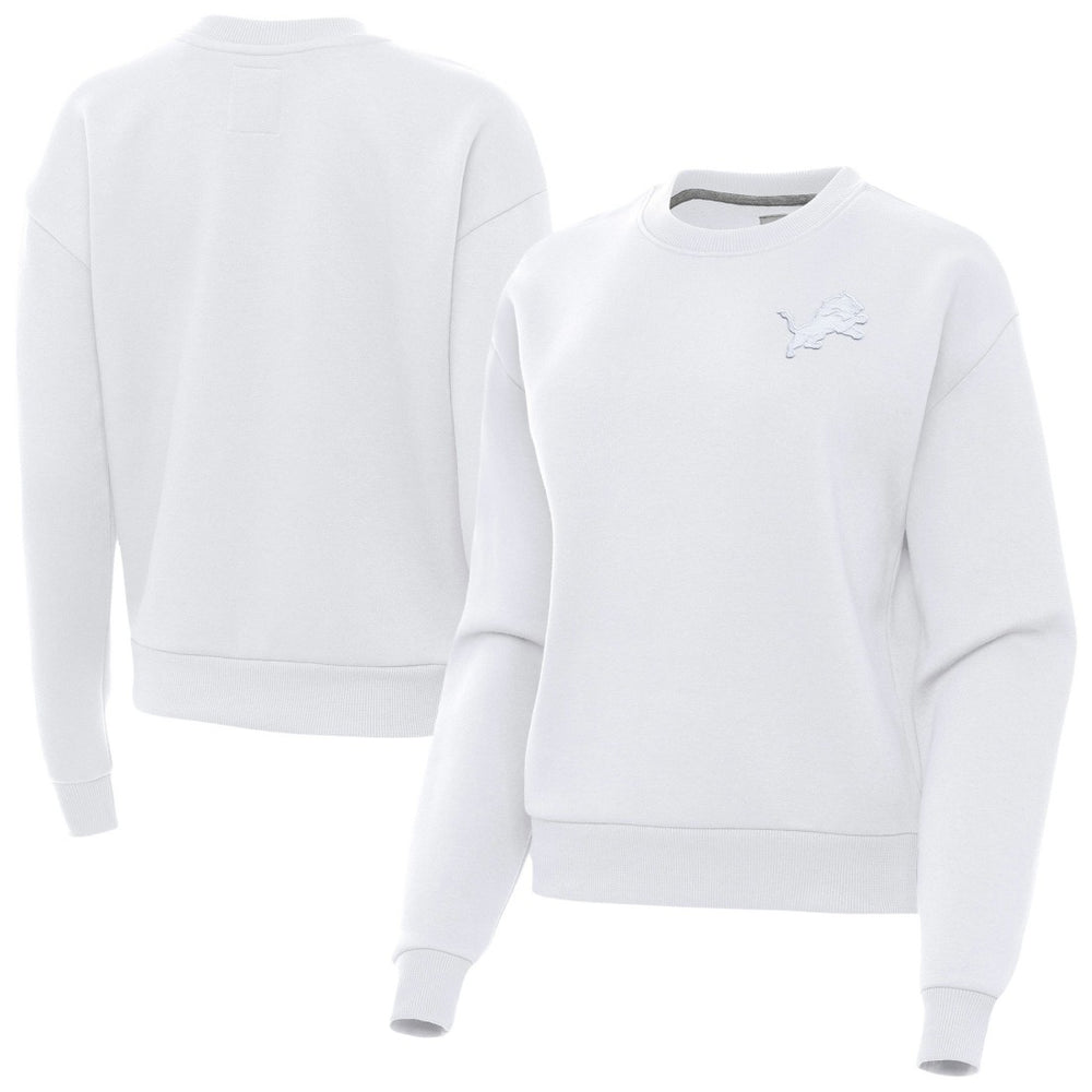 Antigua Women's Victory Crew Pullover Sweatshirt - Detroit Lions