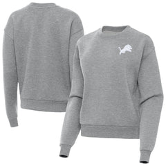 Antigua Women's Victory Crew Pullover Sweatshirt - Detroit Lions