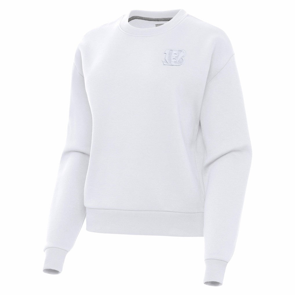 Antigua Women's Victory Crew Pullover Sweatshirt - Cincinnati Bengals
