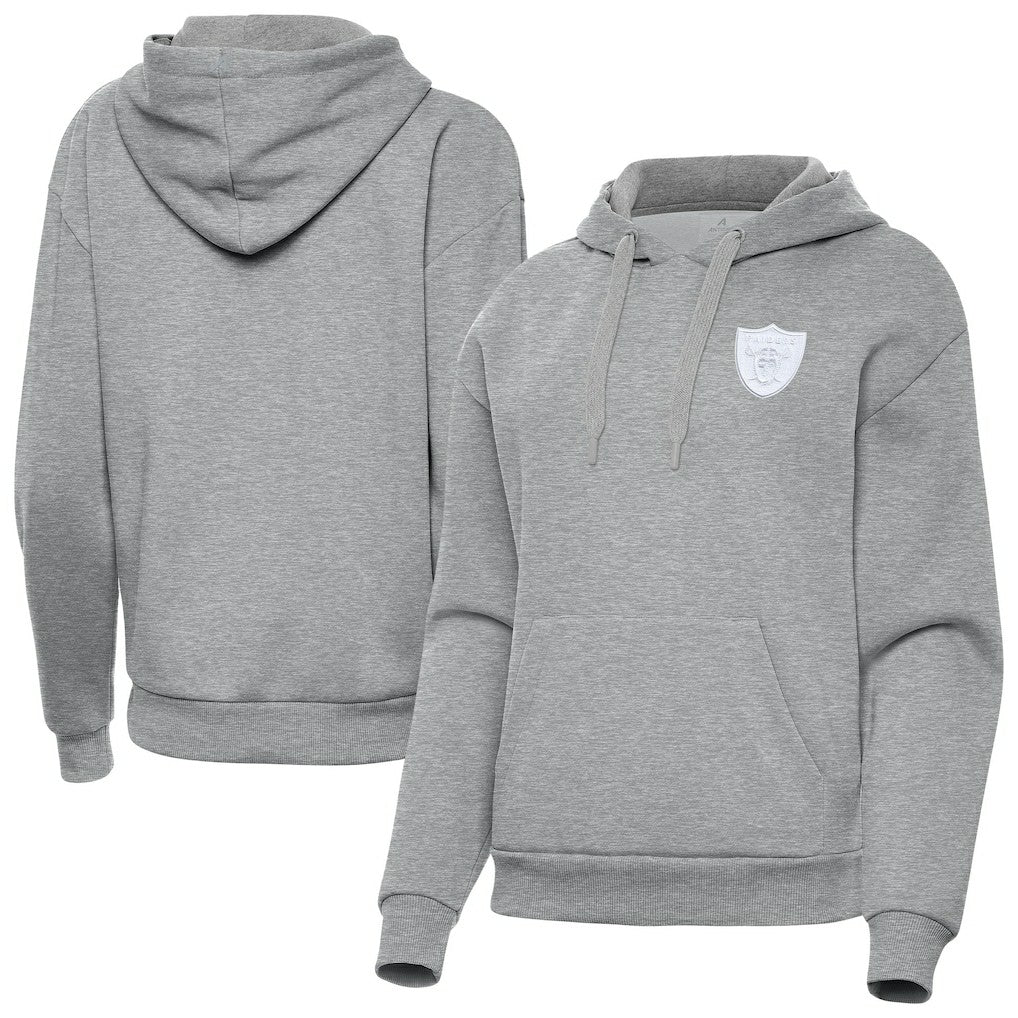 Antigua Women's Victory Pullover Hoodie - Las Vegas Raiders