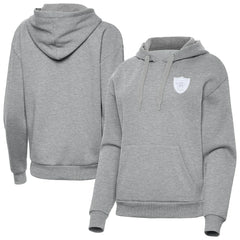 Antigua Women's Victory Pullover Hoodie - Las Vegas Raiders