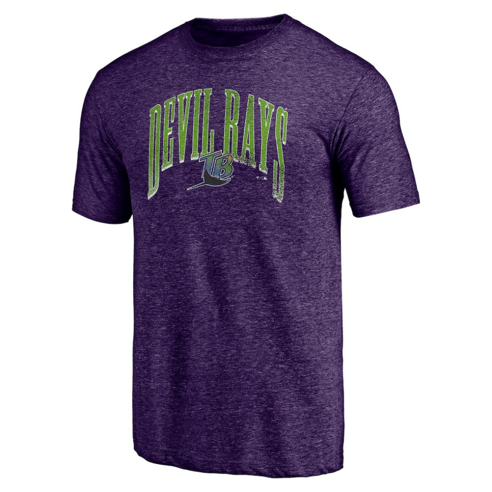 MLB Tampa Bay Rays Purple Cooperstown Collection Line Corps Tri-Blend T-Shirt
