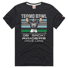Howie Long  Homage Unisex Tecmo Bowl Retired Player Graphic Tri-Blend T-Shirt - Las Vegas Raiders