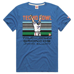 John Elway  Homage Unisex Tecmo Bowl Retired Player Graphic Tri-Blend T-Shirt - Denver Broncos