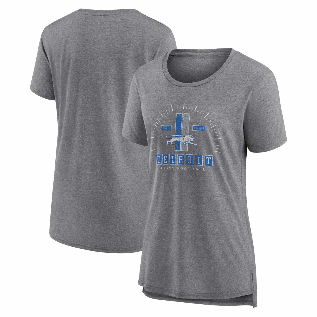 Women's Vintage Graphic Tri-Blend Scoop Neck T-Shirt - Detroit Lions