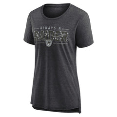 Women's Vintage Graphic Tri-Blend Scoop Neck T-Shirt - Las Vegas Raiders