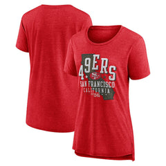 Women's Vintage Graphic Tri-Blend Scoop Neck T-Shirt - San Francisco 49ers