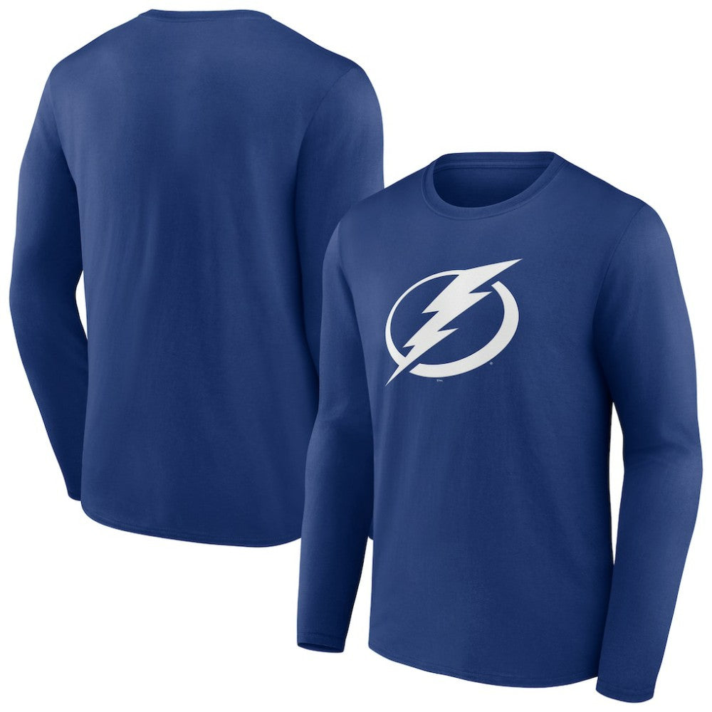 NHL  Tampa Bay Lightning Blue Primary Logo Long Sleeve T-Shirt
