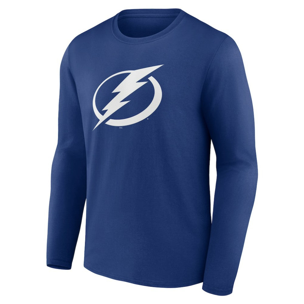 NHL  Tampa Bay Lightning Blue Primary Logo Long Sleeve T-Shirt
