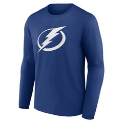 NHL  Tampa Bay Lightning Blue Primary Logo Long Sleeve T-Shirt