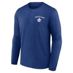 NHL This item will ship within 2 business days. Toronto Maple Leafs Blue Team Lockup Long Sleeve T-Shirt
