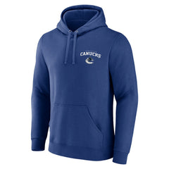 NHL This item will ship within 2 business days. Vancouver Canucks Blue Team Lockup Pullover Hoodie