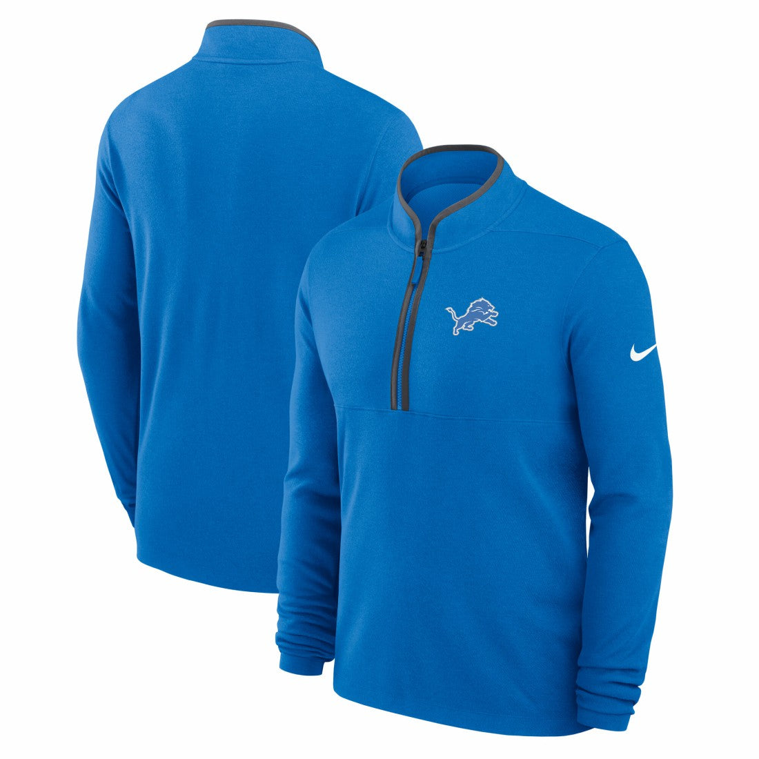 Lightweight Victory Dri-FIT Half-Zip Pullover - Detroit Lions
