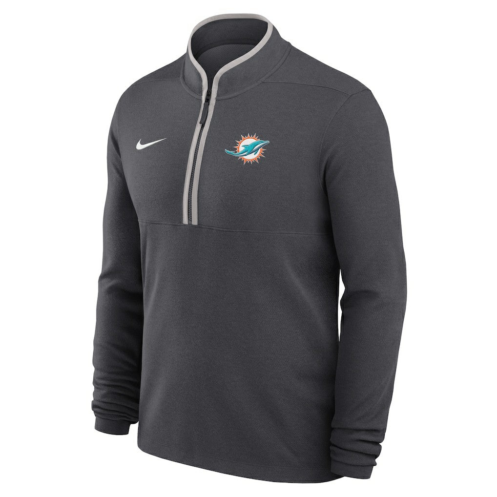 Lightweight Victory Dri-FIT Half-Zip Pullover - Miami Dolphins