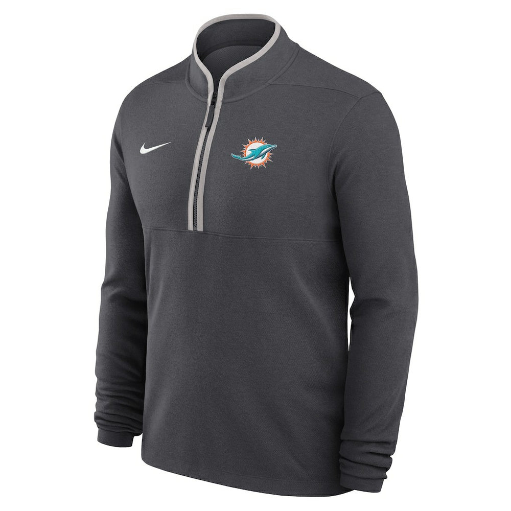Lightweight Victory Dri-FIT Half-Zip Pullover - Miami Dolphins