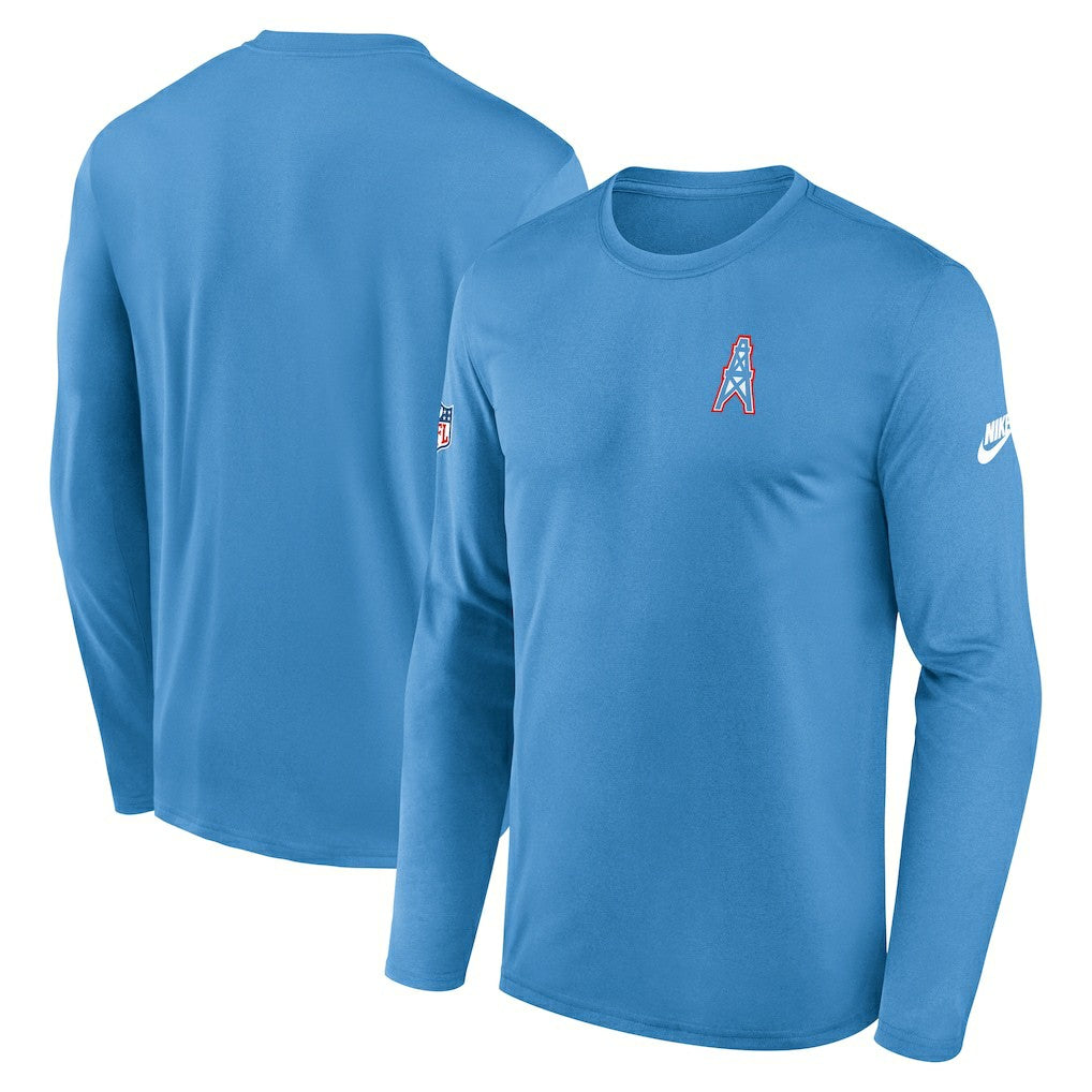 Legend Oilers Throwback Dri-FIT Long Sleeve T-Shirt - Tennessee Titans