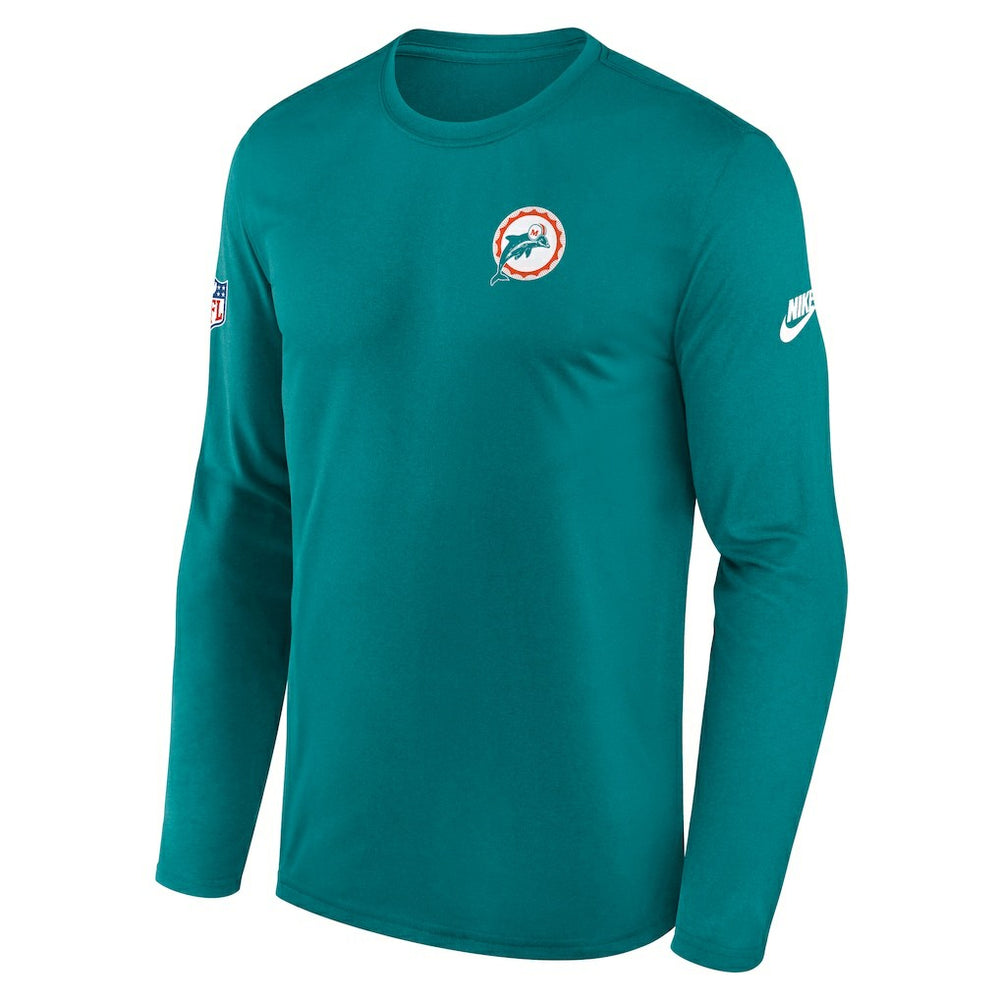 Legend Small Logo Dri-FIT Long Sleeve T-Shirt - Miami Dolphins