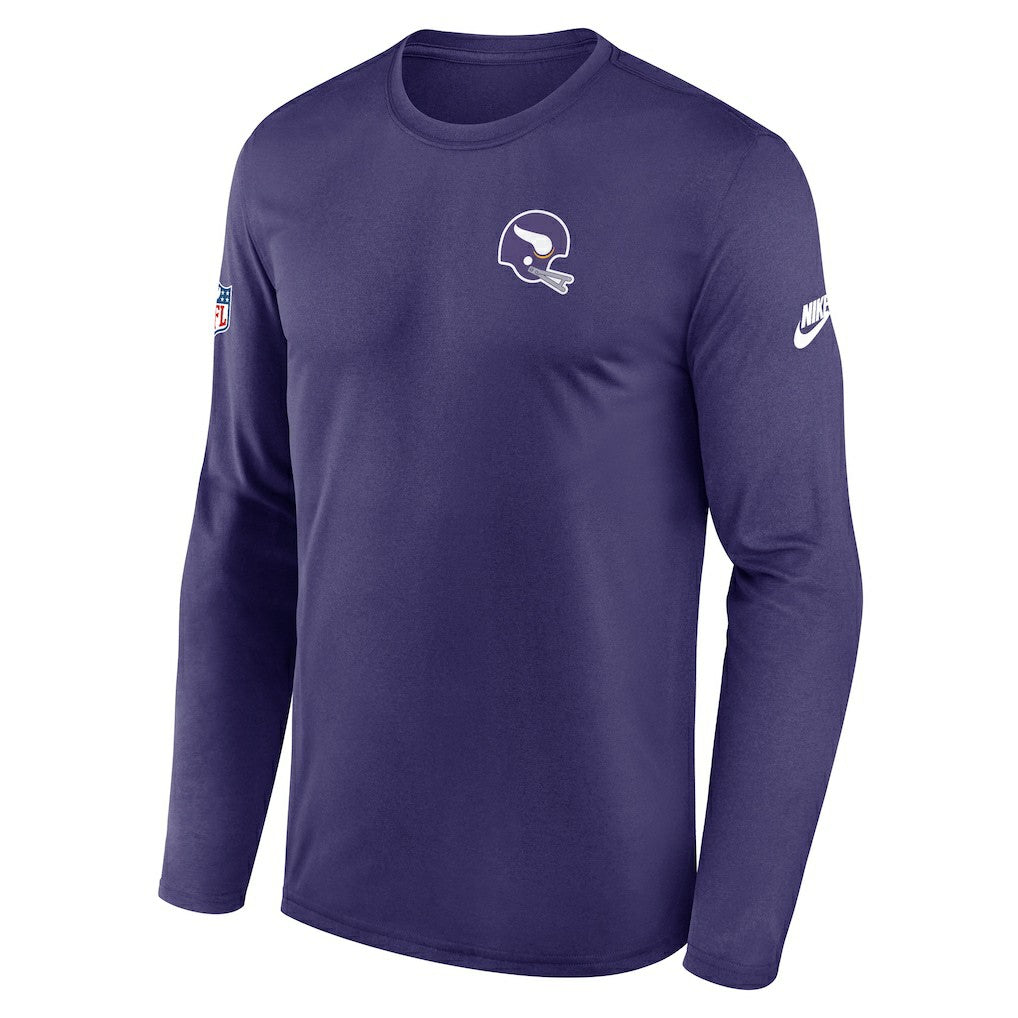 Legend Small Logo Dri-FIT Long Sleeve T-Shirt - Minnesota Vikings