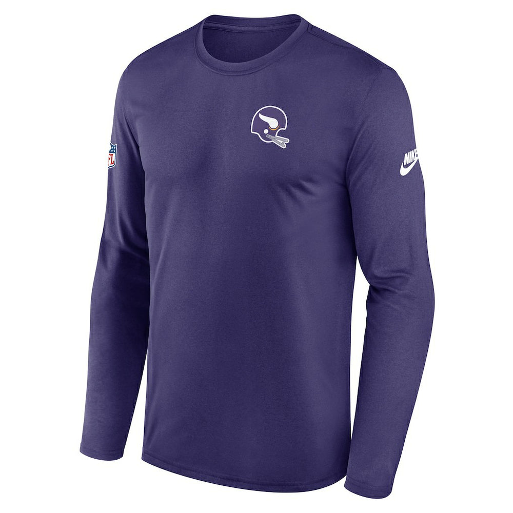 Legend Small Logo Dri-FIT Long Sleeve T-Shirt - Minnesota Vikings