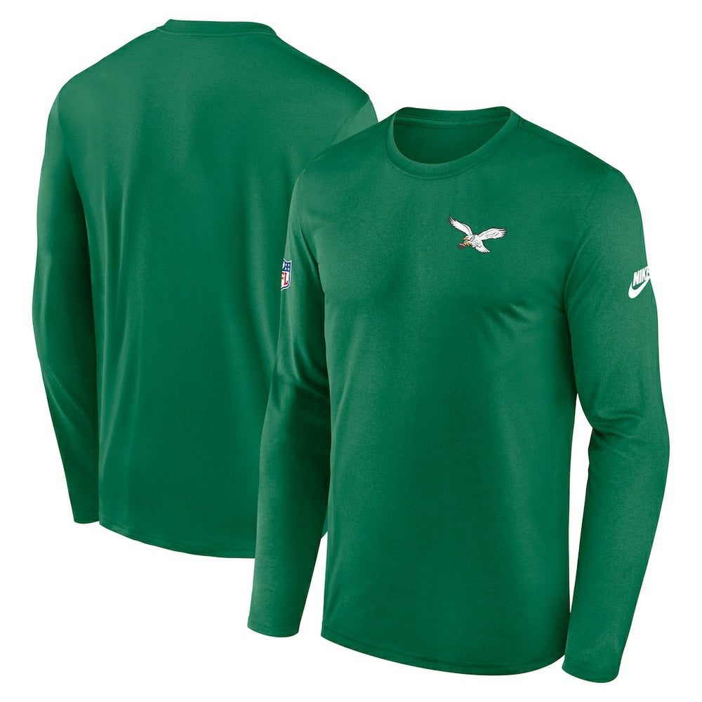Legend Small Logo Dri-FIT Long Sleeve T-Shirt - Philadelphia Eagles