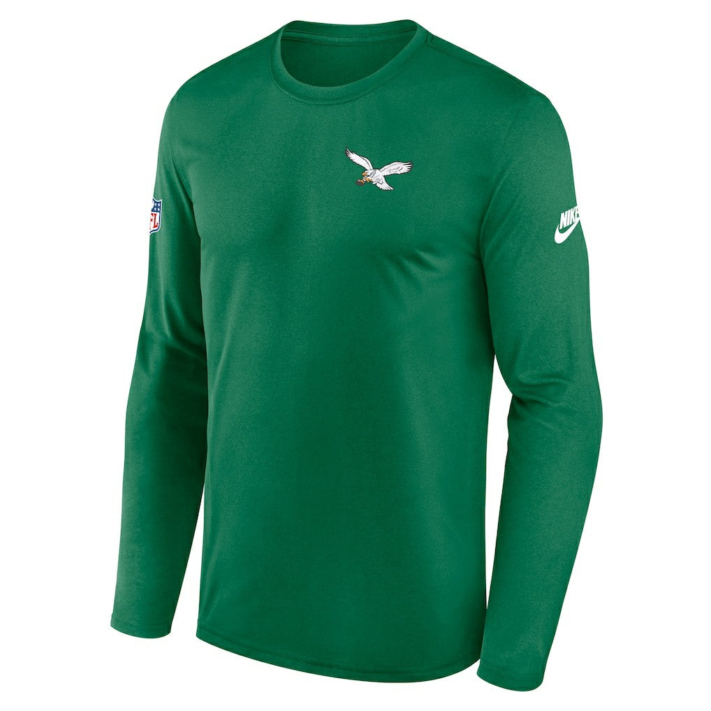 Legend Small Logo Dri-FIT Long Sleeve T-Shirt - Philadelphia Eagles