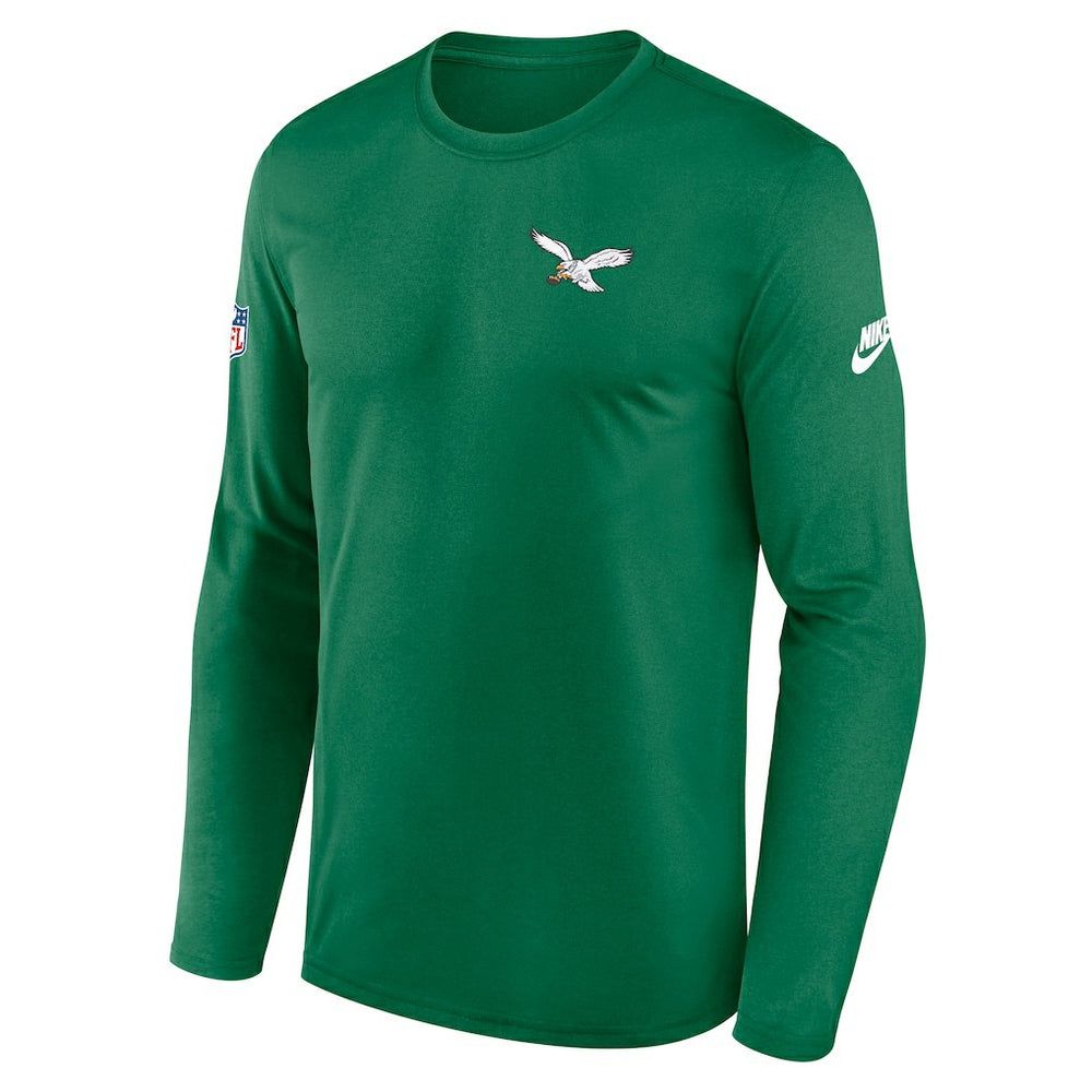 Legend Small Logo Dri-FIT Long Sleeve T-Shirt - Philadelphia Eagles
