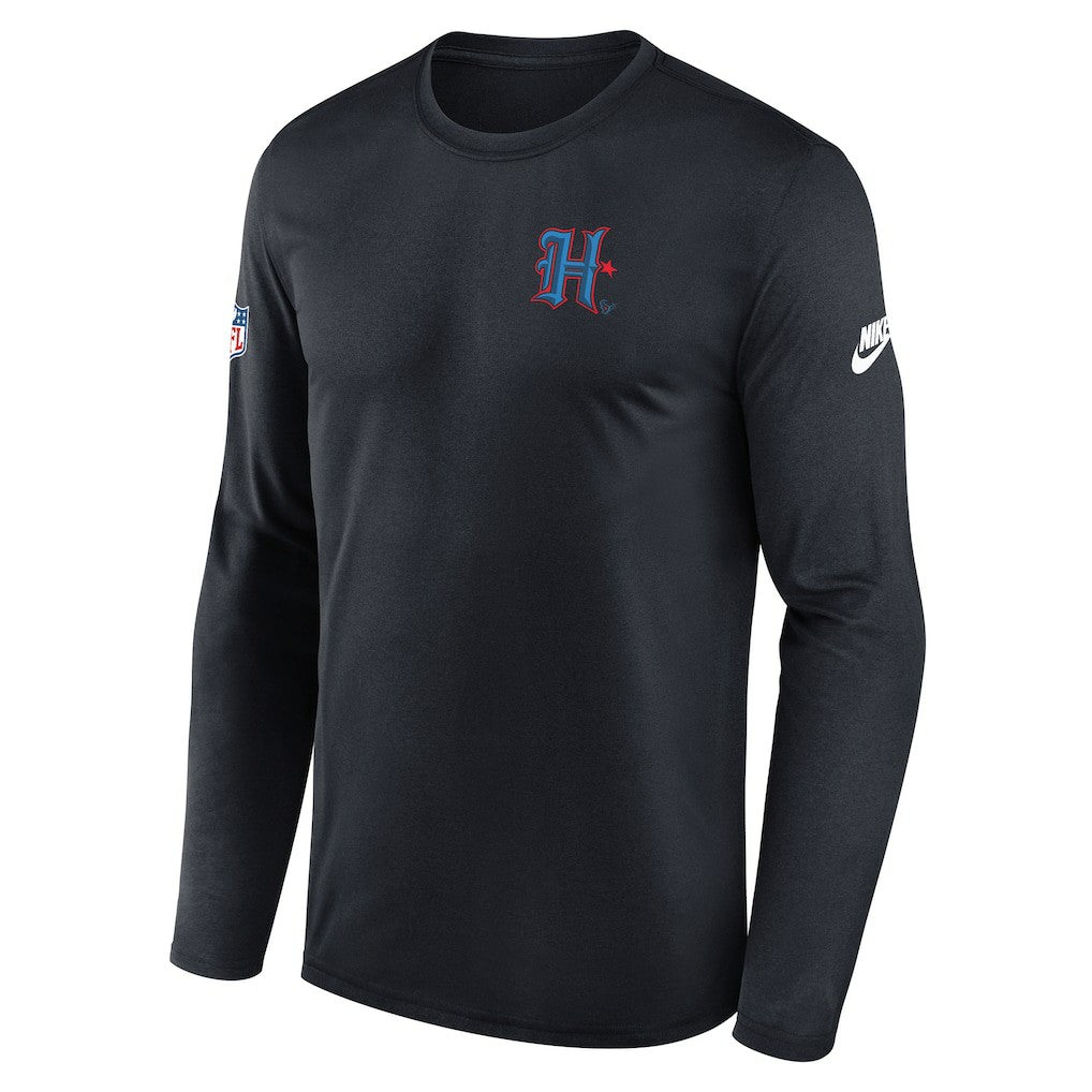 Legend Small Logo Dri-FIT Long Sleeve T-Shirt - Houston Texans