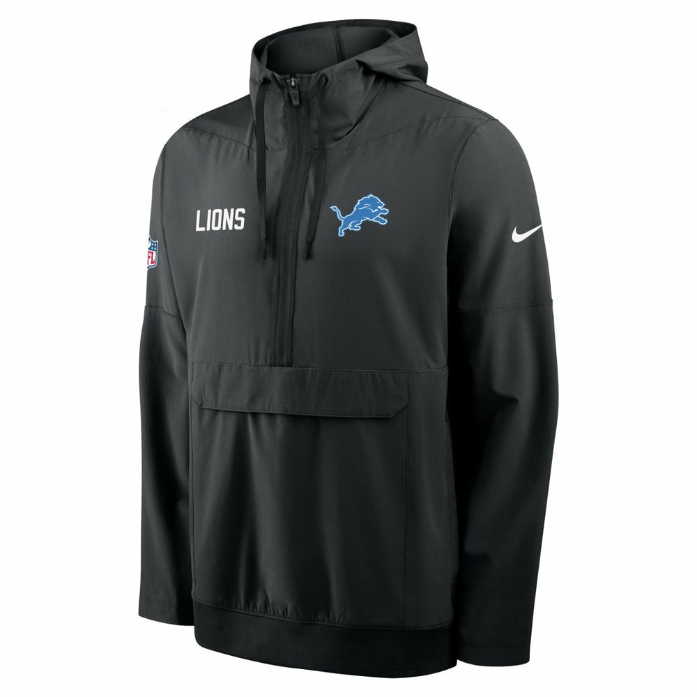 Sideline Alt Pack Anorak Half-Zip Hoodie Jacket - Detroit Lions
